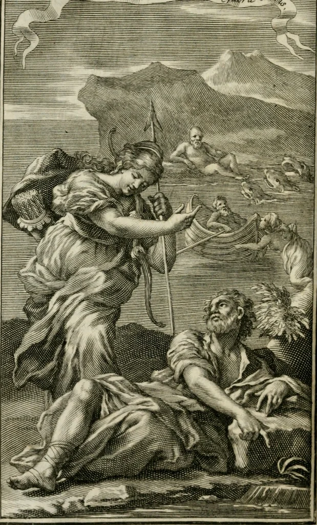 An illustration from Nicolai Parthenii Giannettasii Neapolit. Soc. Jesu, Piscatoria, et Nautica, 1686, leaf 135