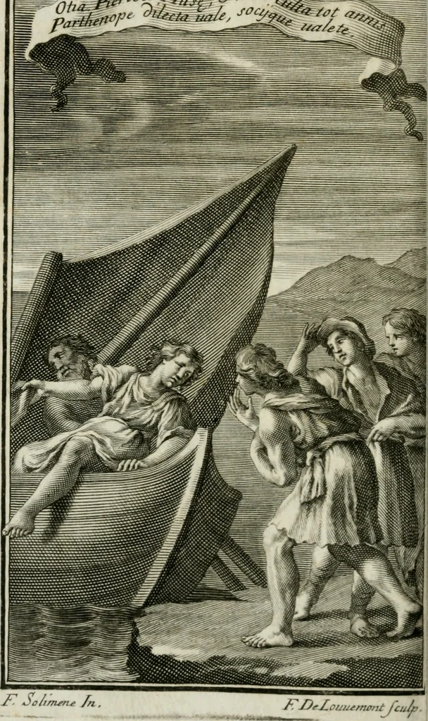 An illustration from Nicolai Parthenii Giannettasii Neapolit. Soc. Jesu, Piscatoria, et Nautica, 1686, leaf 165
