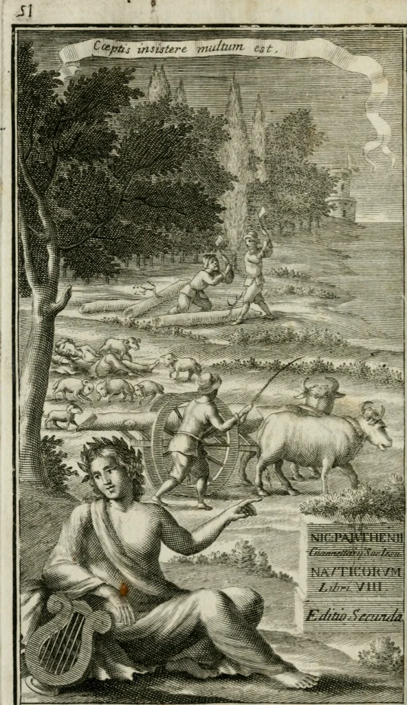 An illustration from Nicolai Parthenii Giannettasii Neapolit. Soc. Jesu, Piscatoria, et Nautica, 1686, leaf 61