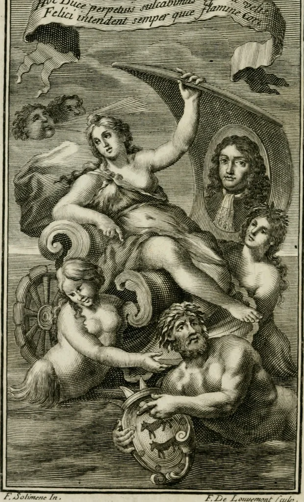 An illustration from Nicolai Parthenii Giannettasii Neapolit. Soc. Jesu, Piscatoria, et Nautica, 1686, leaf 9