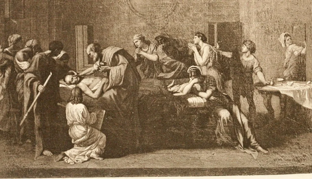 An illustration from Nicolas Poussin, his life and work, 1899, leaf 129