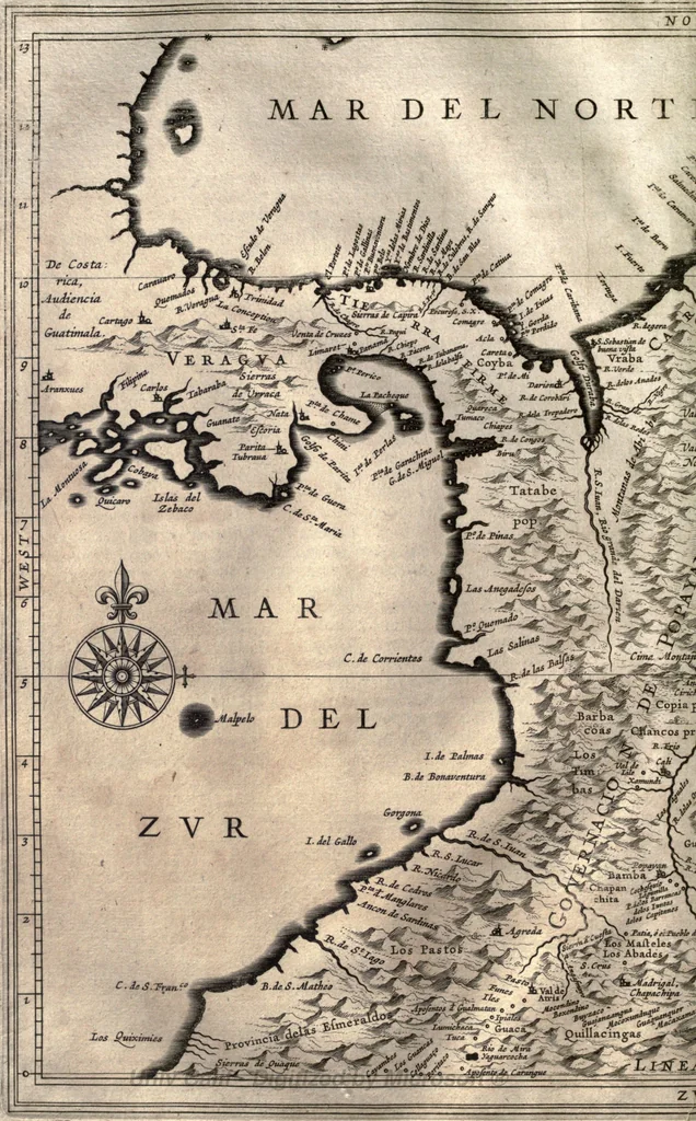 An illustration from Nieuvve wereldt, ofte, Beschrijvinghe van West-Indien : wt veelderhande schriften ende aen-teeckeninghen van verscheyden natien, 1625, leaf 285