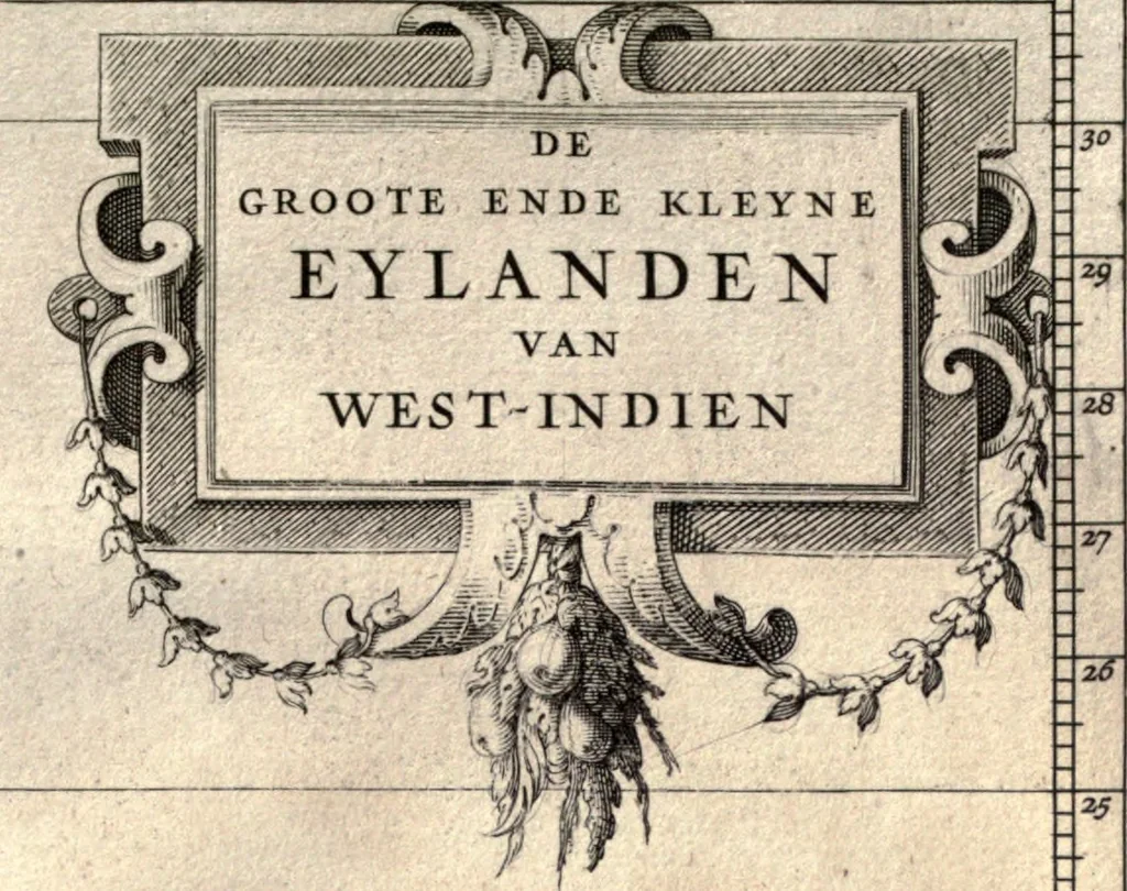 An illustration from Nieuvve wereldt, ofte, Beschrijvinghe van West-Indien : wt veelderhande schriften ende aen-teeckeninghen van verscheyden natien, 1625, leaf 30