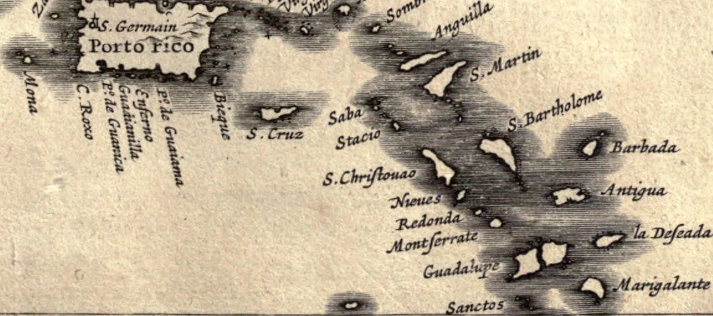 An illustration from Nieuvve wereldt, ofte, Beschrijvinghe van West-Indien : wt veelderhande schriften ende aen-teeckeninghen van verscheyden natien, 1625, leaf 30