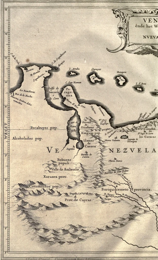 An illustration from Nieuvve wereldt, ofte, Beschrijvinghe van West-Indien : wt veelderhande schriften ende aen-teeckeninghen van verscheyden natien, 1625, leaf 555