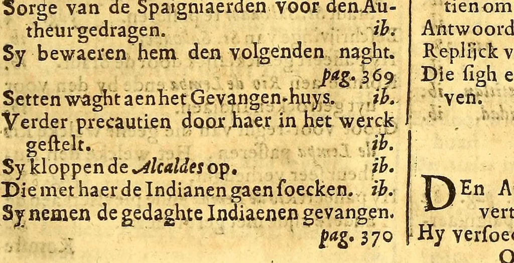 An illustration from Nieuwe ende seer naeuwkeurige reyse door de Spaensche West-Indien, 1682, leaf 523