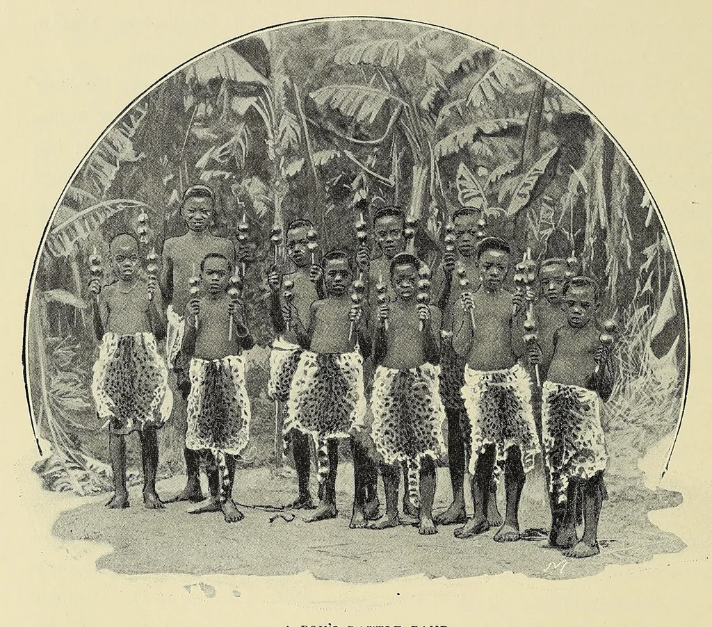 An illustration from Night and morning in dark Africa, 1902, leaf 202