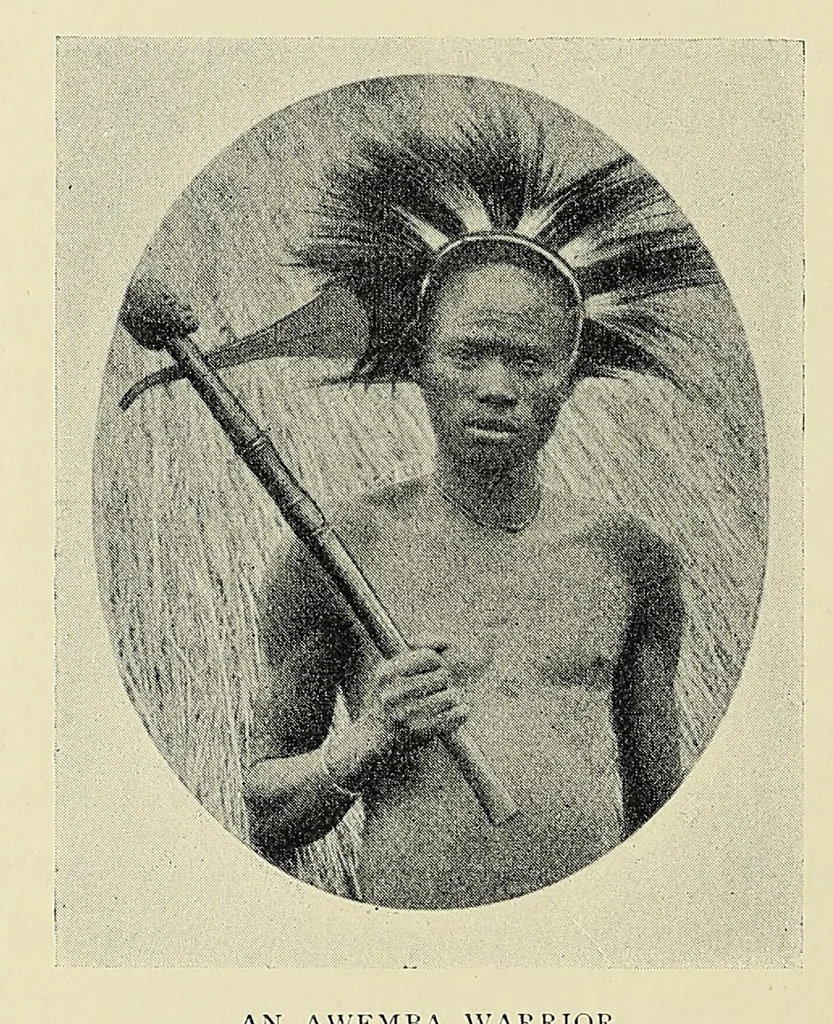 An illustration from Night and morning in dark Africa, 1902, leaf 54