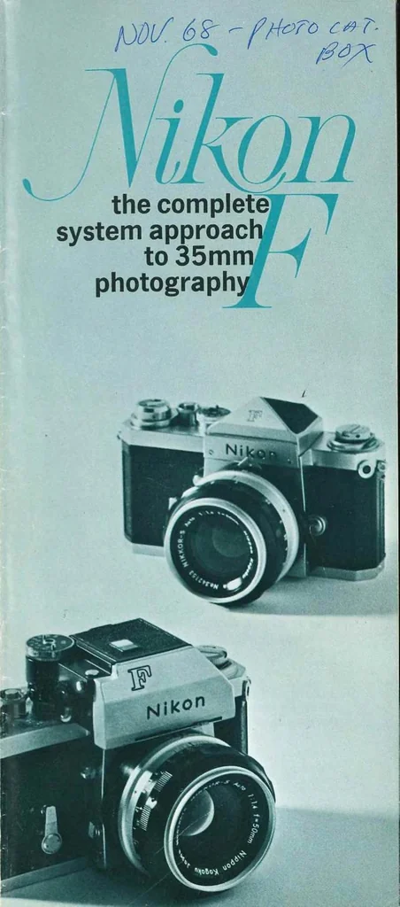 An illustration from Nikon F Camera System 1968, 1968, leaf 0