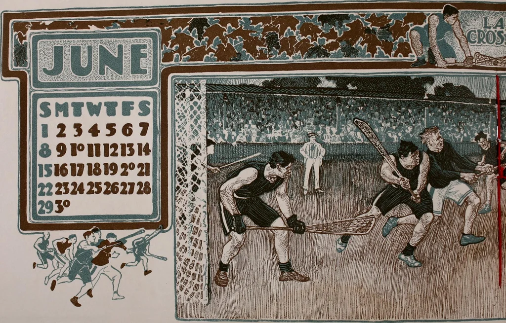 An illustration from Nineteen hundred and two : a calendar for the year 1902; with drawings by the Toronto Art League illustrating some Canadian sports & pastimes, 1902, leaf 11