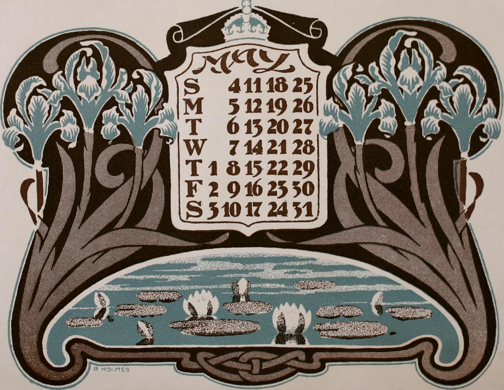 An illustration from Nineteen hundred and two : a calendar for the year 1902; with drawings by the Toronto Art League illustrating some Canadian sports & pastimes, 1902, leaf 9
