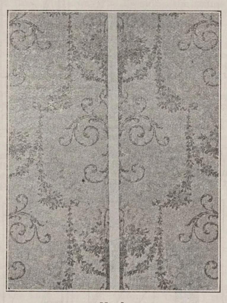 An illustration from Nineteen ninety five paint questions answered; a sequel to "1,000 more paint questions answered." A reference encyclopedia answering knotty problems that are met daily by painters, decorators and paint and varnish manufacturers, 1920, leaf 369
