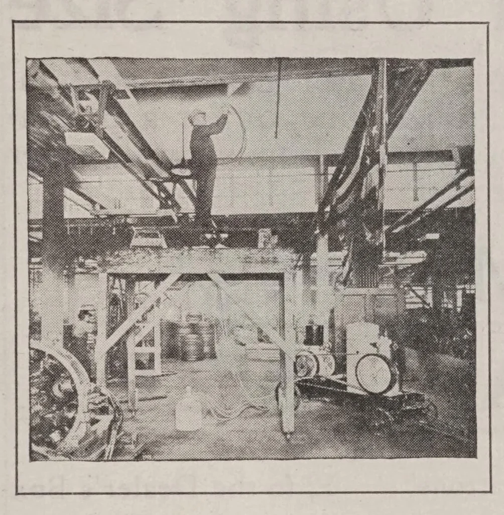 An illustration from Nineteen ninety five paint questions answered; a sequel to "1,000 more paint questions answered." A reference encyclopedia answering knotty problems that are met daily by painters, decorators and paint and varnish manufacturers, 1920, leaf 795