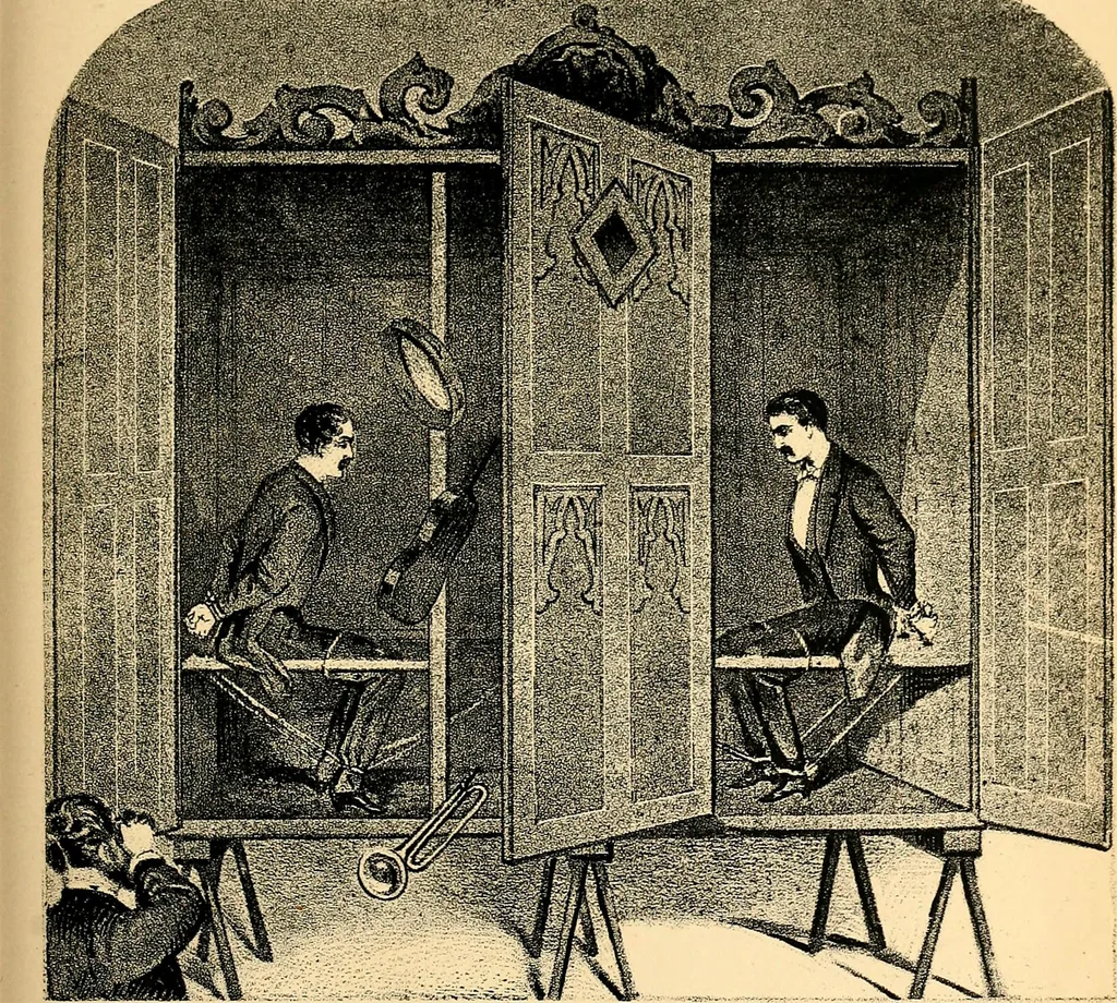 An illustration from Nineteenth century miracles; or spirits and their work in every country of the earth. A complete historical compendium of the great movement known as "modern spiritualism.", 1883, leaf 142