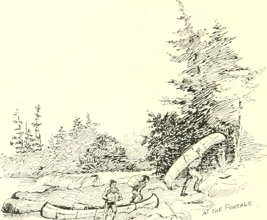 An illustration from Ninety-eight : a calendar for the year 1898; with some drawings suggestive of the everyday life of the past in Canada, 1898, leaf 11