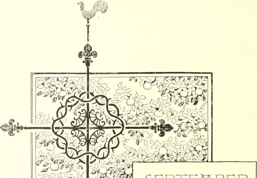 An illustration from Ninety-eight : a calendar for the year 1898; with some drawings suggestive of the everyday life of the past in Canada, 1898, leaf 19