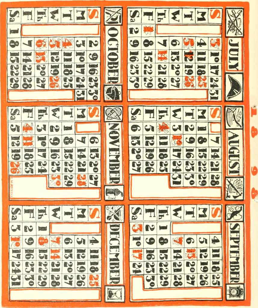 An illustration from Ninety-eight : a calendar for the year 1898; with some drawings suggestive of the everyday life of the past in Canada, 1898, leaf 29