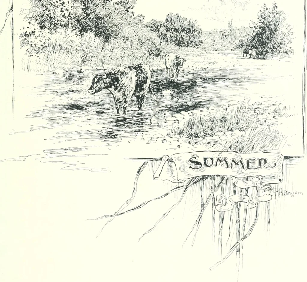 An illustration from Ninety-five : a calendar for the year MDCCCXCV; with some selections from Canadian writers and drawings by members of the Toronto Art Students' League, 1895, leaf 10