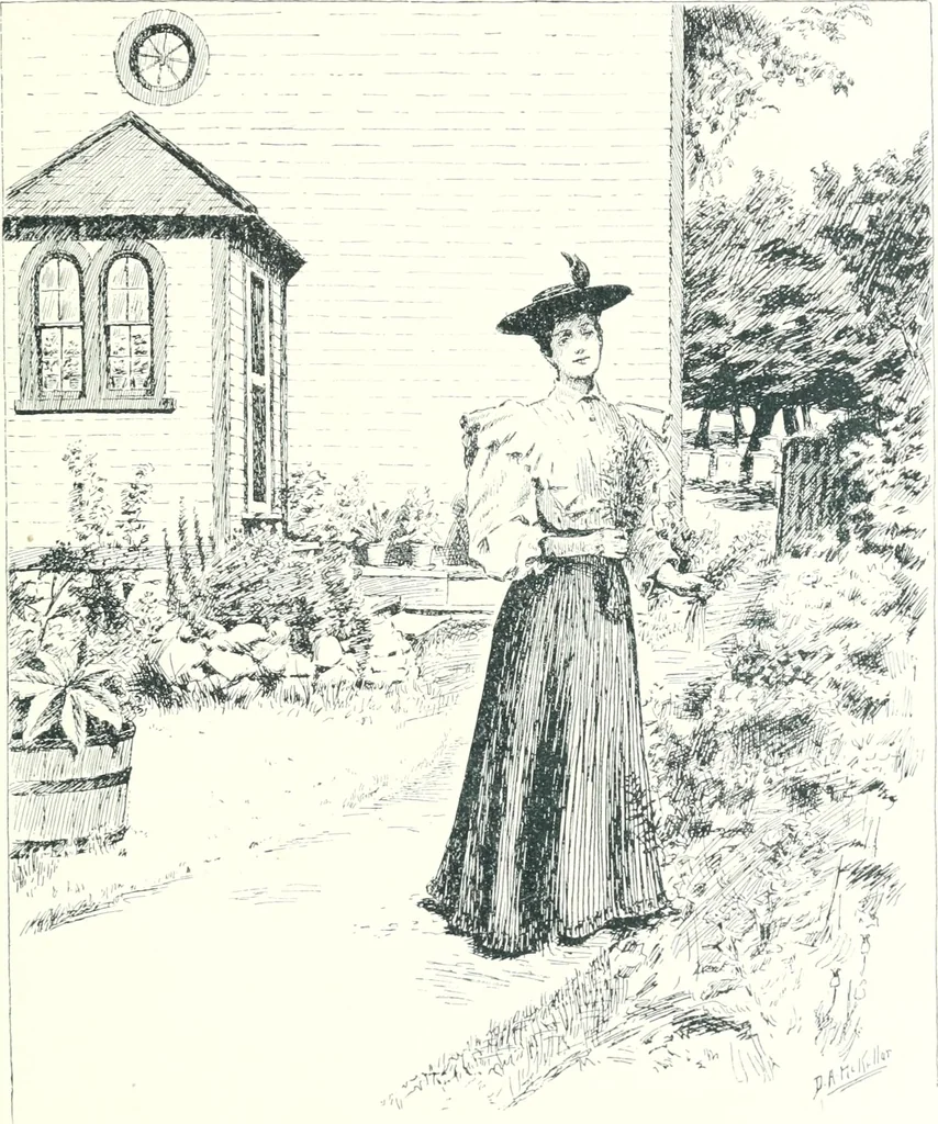 An illustration from Ninety-five : a calendar for the year MDCCCXCV; with some selections from Canadian writers and drawings by members of the Toronto Art Students' League, 1895, leaf 16