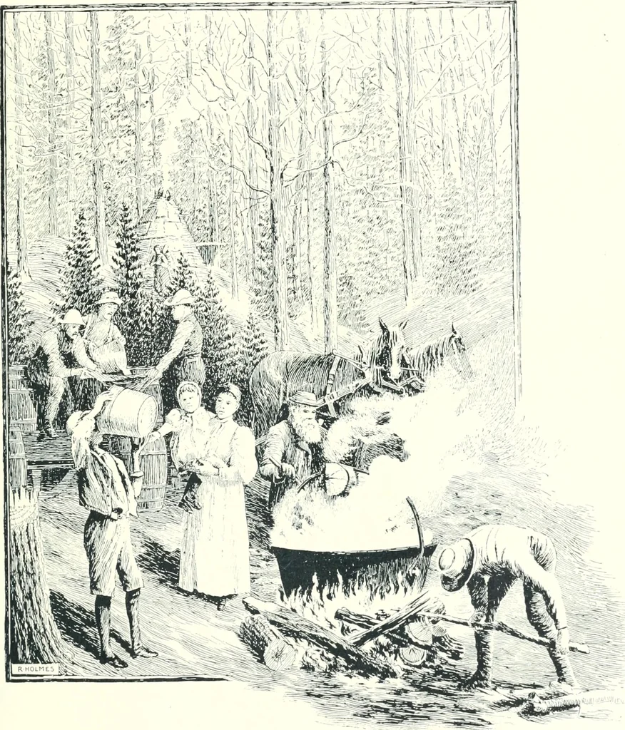 An illustration from Ninety-five : a calendar for the year MDCCCXCV; with some selections from Canadian writers and drawings by members of the Toronto Art Students' League, 1895, leaf 8