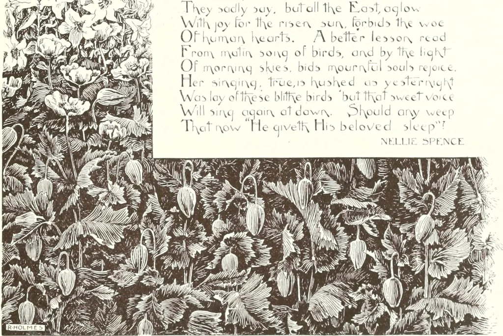 An illustration from Ninety-four : a calendar for the year of Our Lord MDCCCXCIV; with verses by some of the Canadian writers of verse and drawings by members of the Toronto Art Students' League, 1894, leaf 12