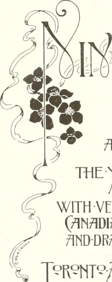 An illustration from Ninety-four : a calendar for the year of Our Lord MDCCCXCIV; with verses by some of the Canadian writers of verse and drawings by members of the Toronto Art Students' League, 1894, leaf 2