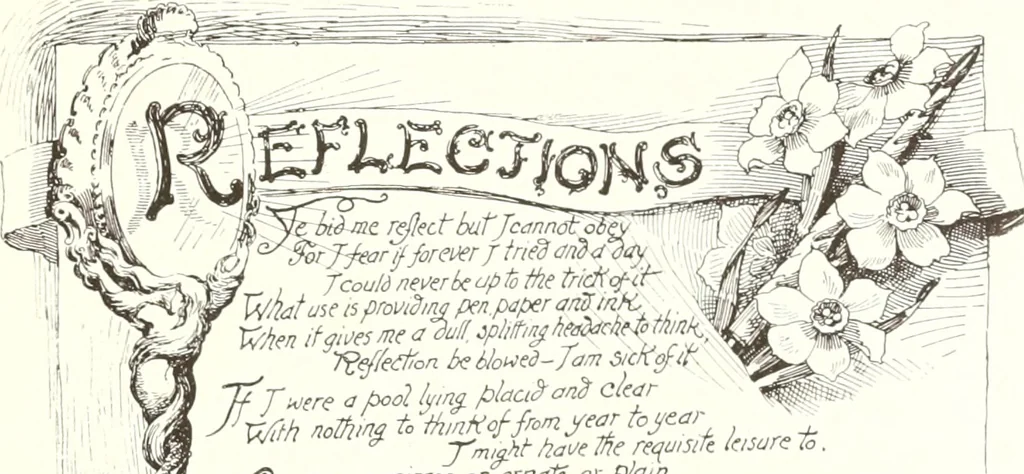 An illustration from Ninety-four : a calendar for the year of Our Lord MDCCCXCIV; with verses by some of the Canadian writers of verse and drawings by members of the Toronto Art Students' League, 1894, leaf 24