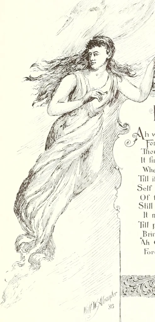An illustration from Ninety-four : a calendar for the year of Our Lord MDCCCXCIV; with verses by some of the Canadian writers of verse and drawings by members of the Toronto Art Students' League, 1894, leaf 26