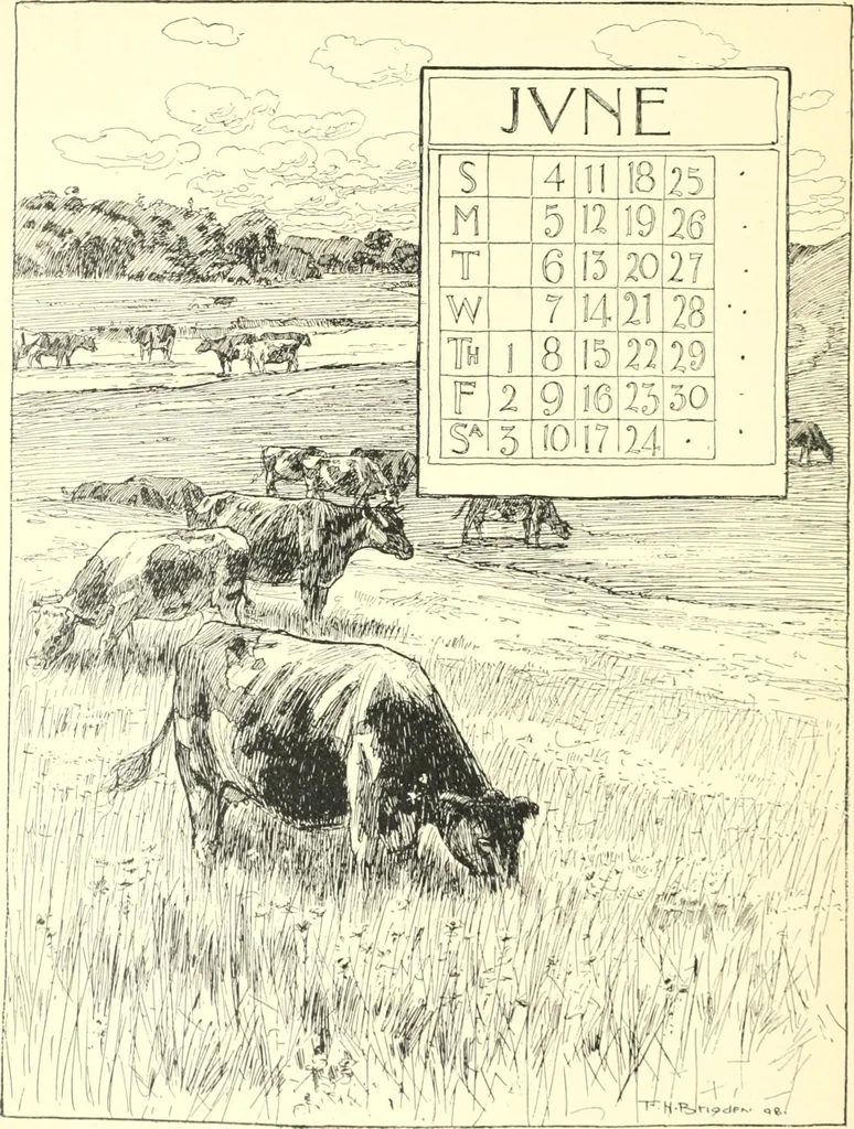 An illustration from Ninety-nine : a calendar for the year 1899; with drawings illustrative of country life in Canada, 1899, leaf 15