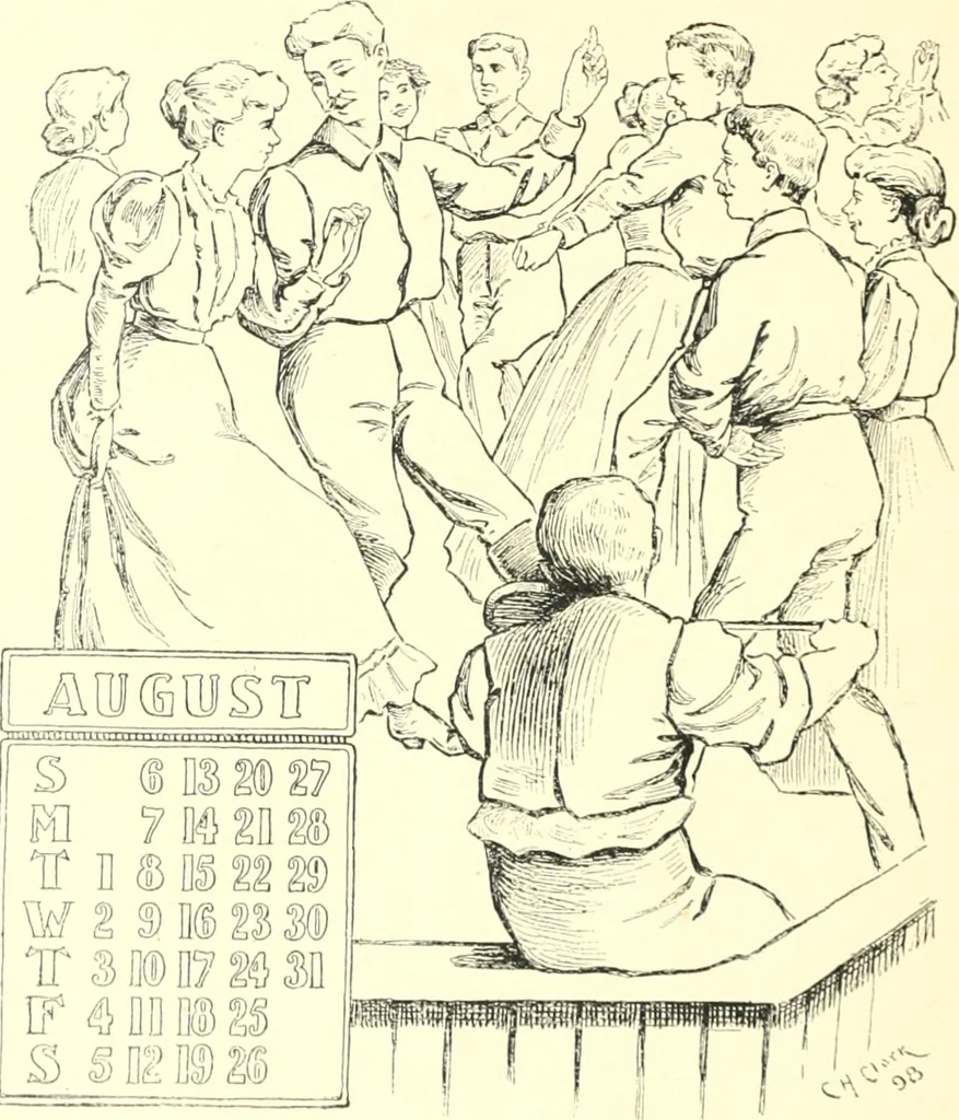 An illustration from Ninety-nine : a calendar for the year 1899; with drawings illustrative of country life in Canada, 1899, leaf 17