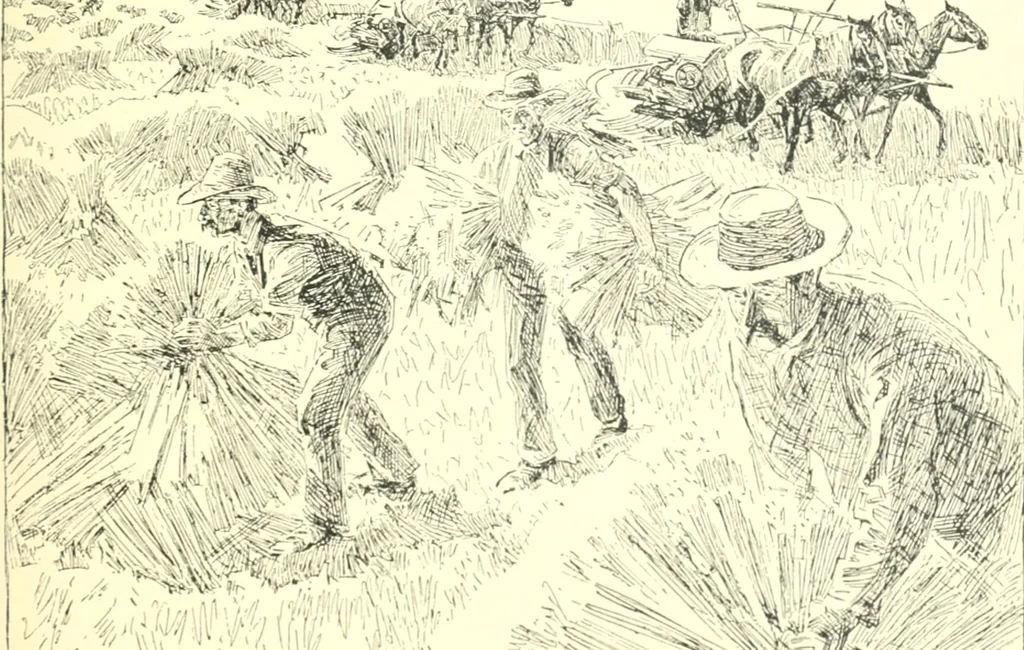 An illustration from Ninety-nine : a calendar for the year 1899; with drawings illustrative of country life in Canada, 1899, leaf 18