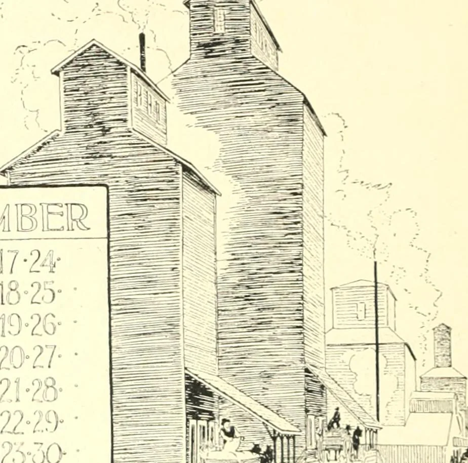An illustration from Ninety-nine : a calendar for the year 1899; with drawings illustrative of country life in Canada, 1899, leaf 19