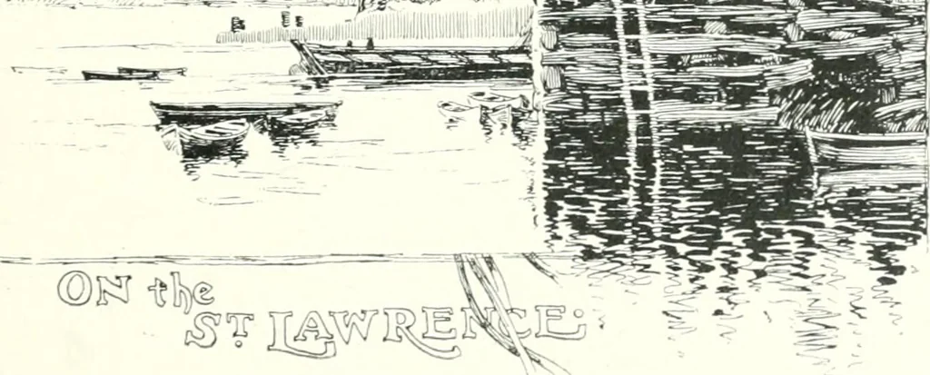 An illustration from Ninety-seven : a calendar for the year 1897 with sketches of some Canadian water-ways and appropriate selections from Canadian writers, 1897, leaf 12