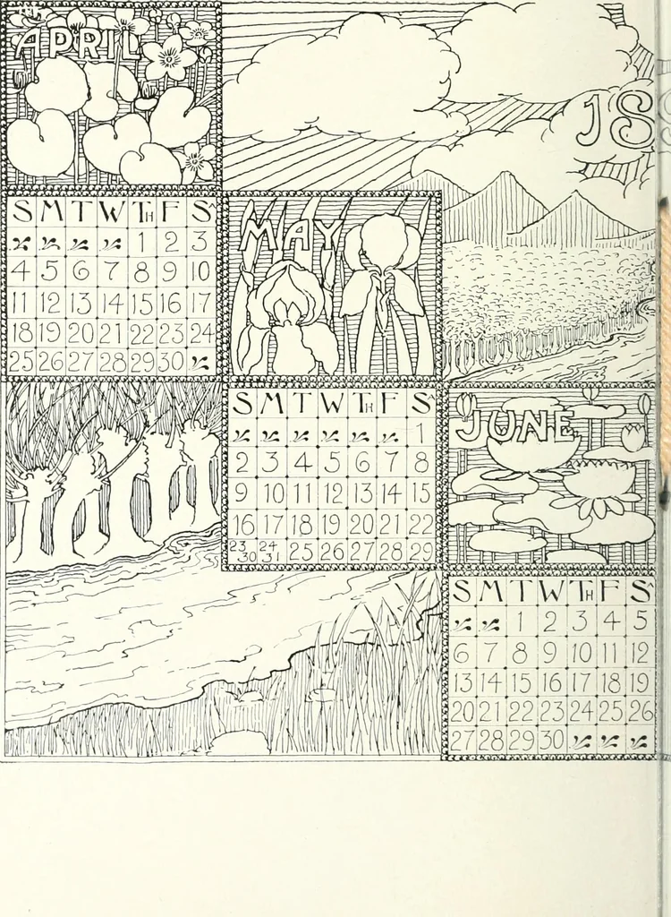 An illustration from Ninety-seven : a calendar for the year 1897 with sketches of some Canadian water-ways and appropriate selections from Canadian writers, 1897, leaf 13