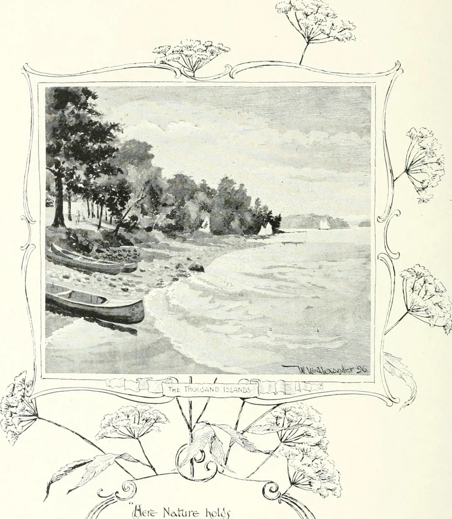 An illustration from Ninety-seven : a calendar for the year 1897 with sketches of some Canadian water-ways and appropriate selections from Canadian writers, 1897, leaf 15