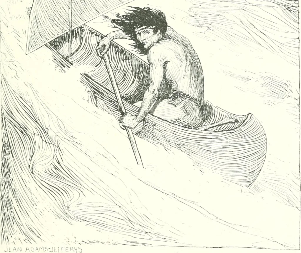 An illustration from Ninety-seven : a calendar for the year 1897 with sketches of some Canadian water-ways and appropriate selections from Canadian writers, 1897, leaf 22
