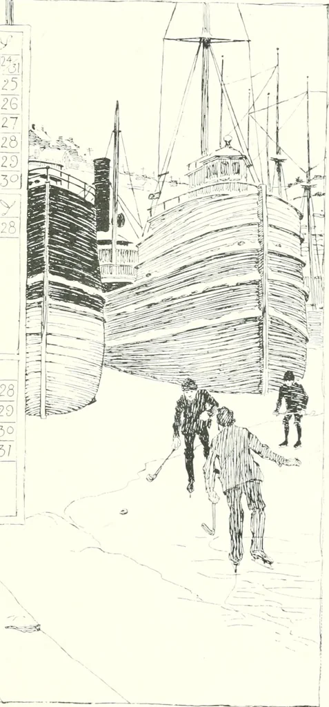 An illustration from Ninety-seven : a calendar for the year 1897 with sketches of some Canadian water-ways and appropriate selections from Canadian writers, 1897, leaf 4