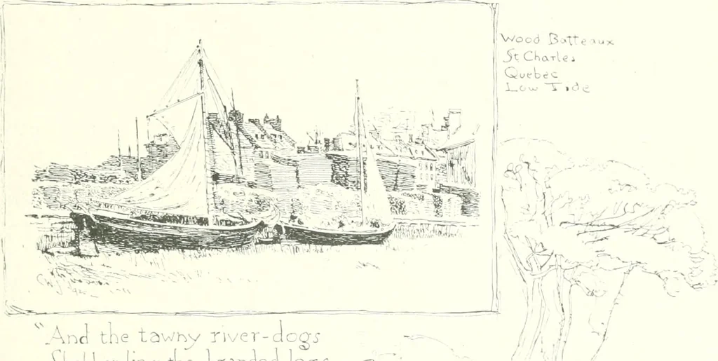 An illustration from Ninety-seven : a calendar for the year 1897 with sketches of some Canadian water-ways and appropriate selections from Canadian writers, 1897, leaf 6