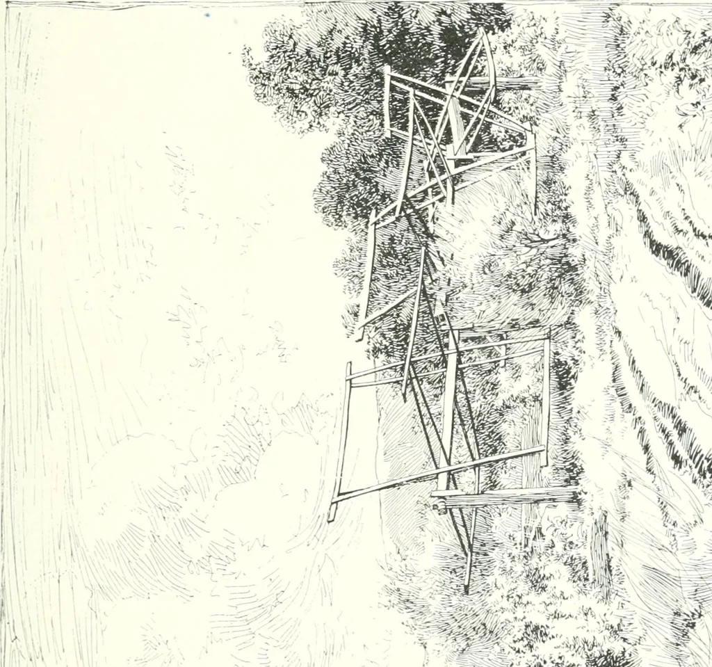 An illustration from Ninety-seven : a calendar for the year 1897 with sketches of some Canadian water-ways and appropriate selections from Canadian writers, 1897, leaf 8