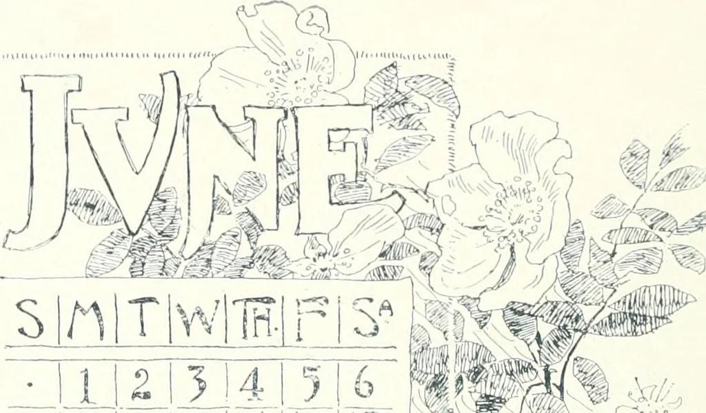 An illustration from Ninety-six : a calendar for the year 1896 with sketches of some Canadian water-ways and appropriate selections from Canadian writers, 1896, leaf 11