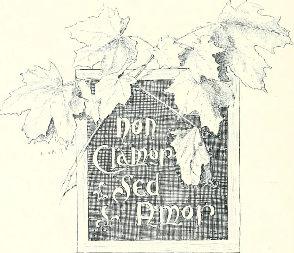 An illustration from Ninety-six : a calendar for the year 1896 with sketches of some Canadian water-ways and appropriate selections from Canadian writers, 1896, leaf 25