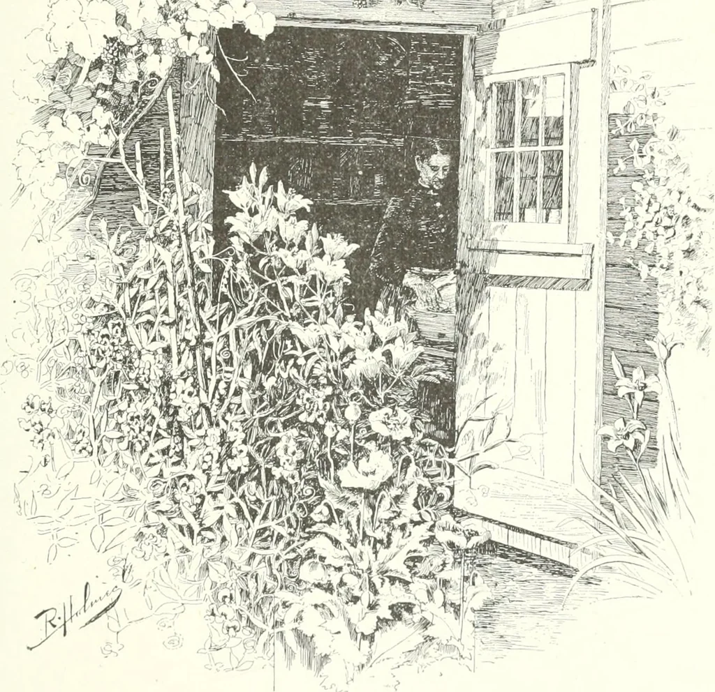 An illustration from Ninety-three : a calendar for the year of our Lord MDCCCXCIII; with verses by some of the Canadian writers of verse and drawings by members of the Toronto Art Students' League, 1893, leaf 14