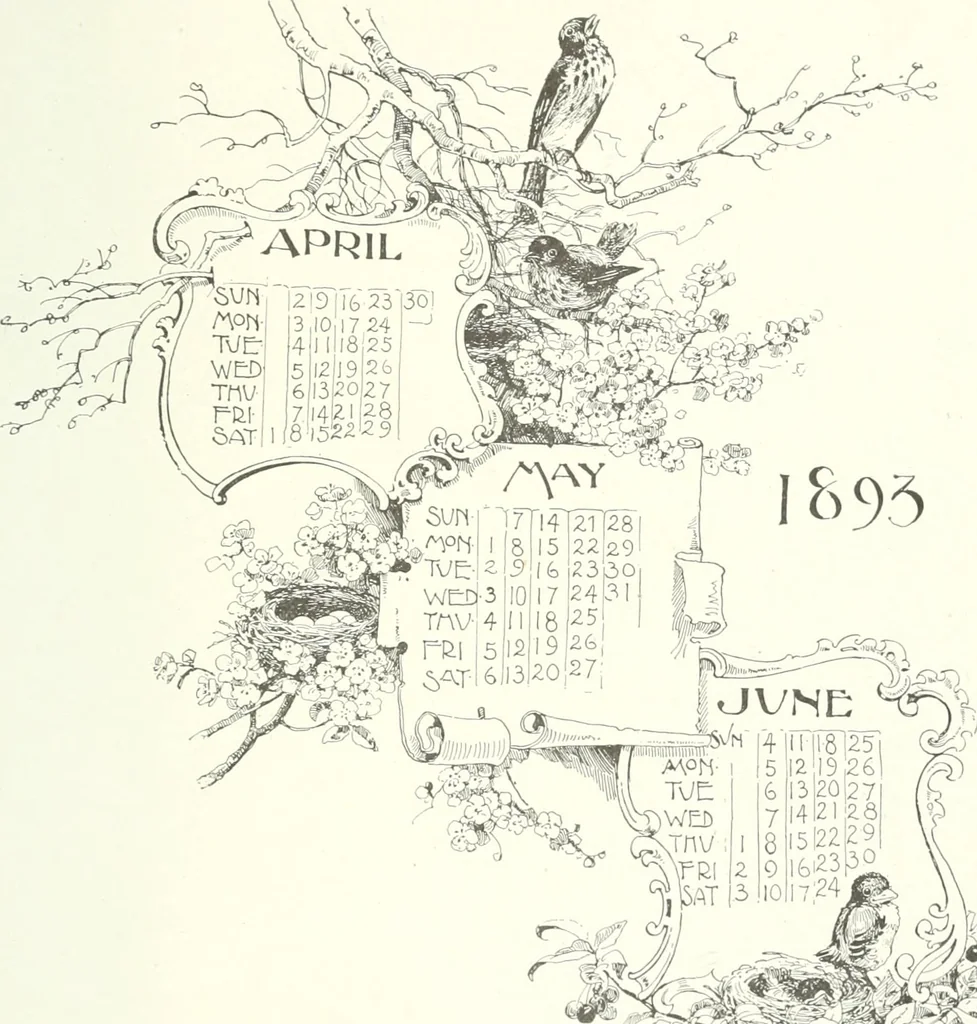 An illustration from Ninety-three : a calendar for the year of our Lord MDCCCXCIII; with verses by some of the Canadian writers of verse and drawings by members of the Toronto Art Students' League, 1893, leaf 8