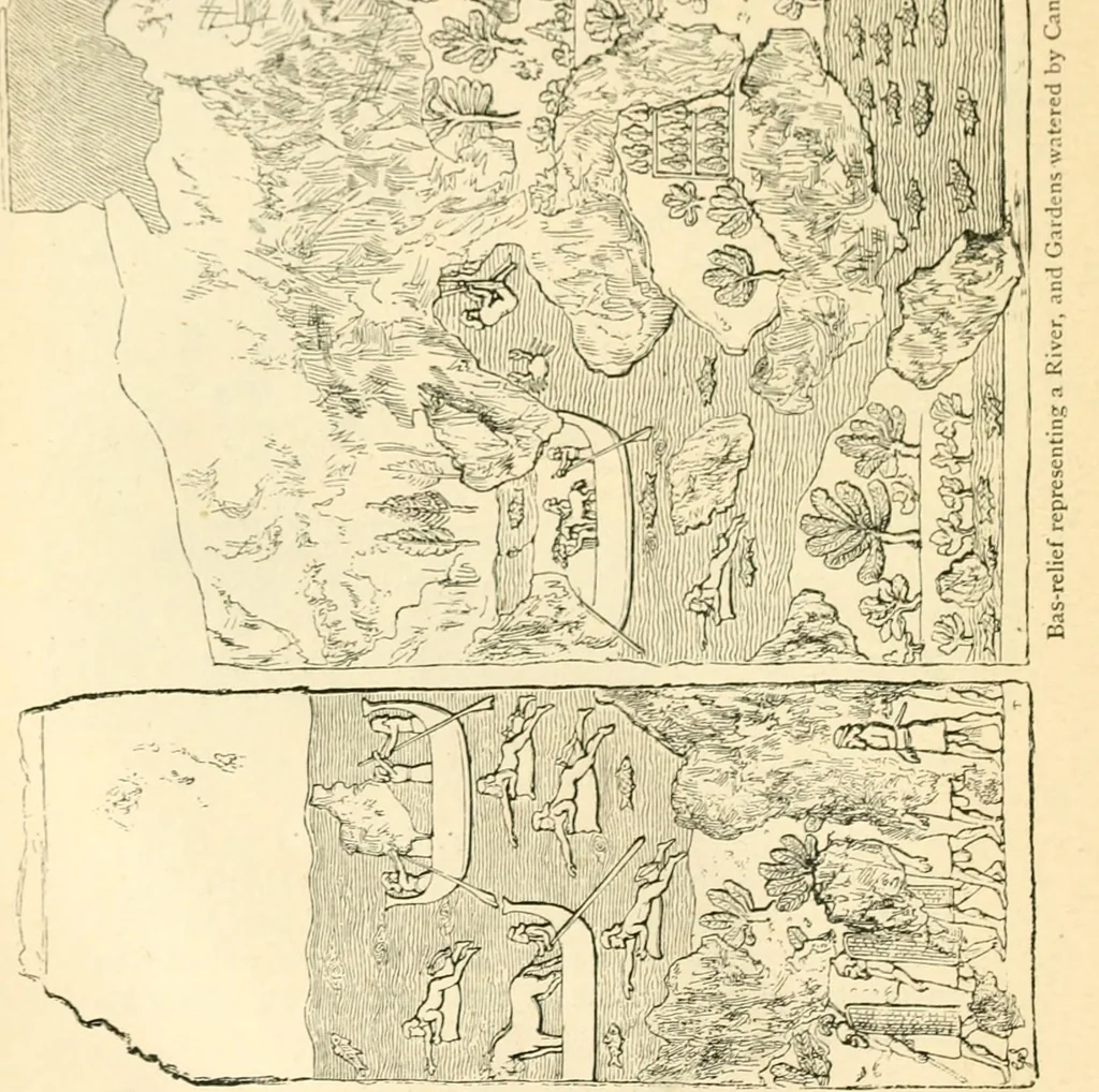 An illustration from Nineveh and Babylon; a narrative of a second expedition to Assyria during the years 1849, 1850, and 1851, 1867, leaf 131