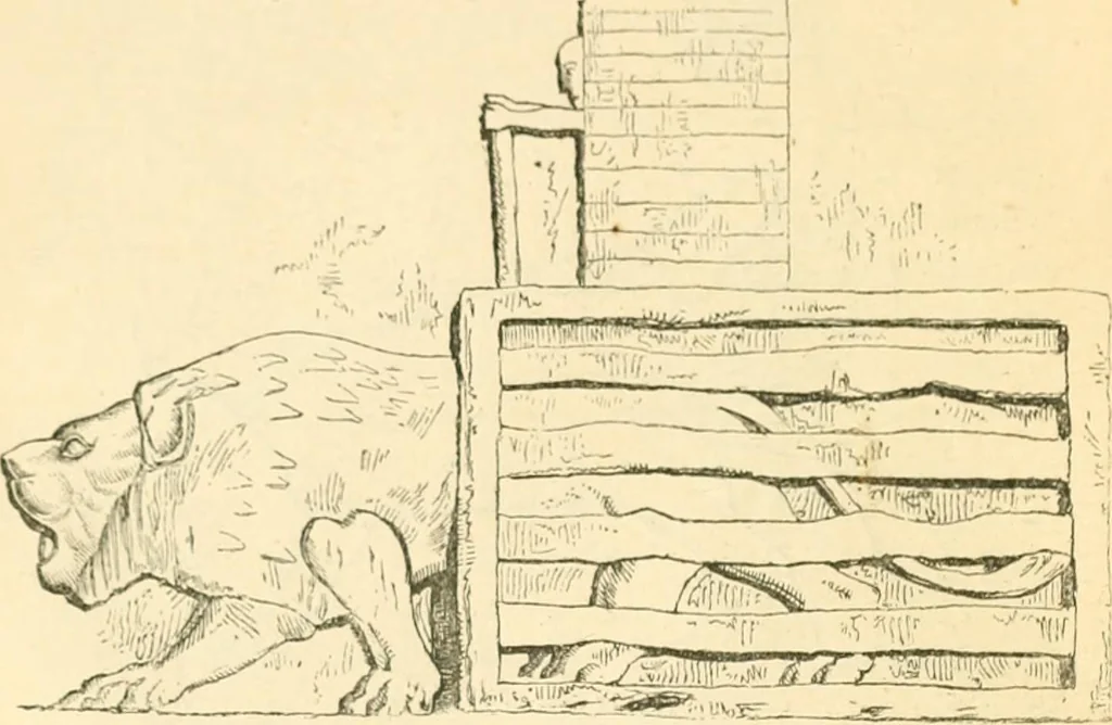 An illustration from Nineveh and Babylon; a narrative of a second expedition to Assyria during the years 1849, 1850, and 1851, 1867, leaf 21
