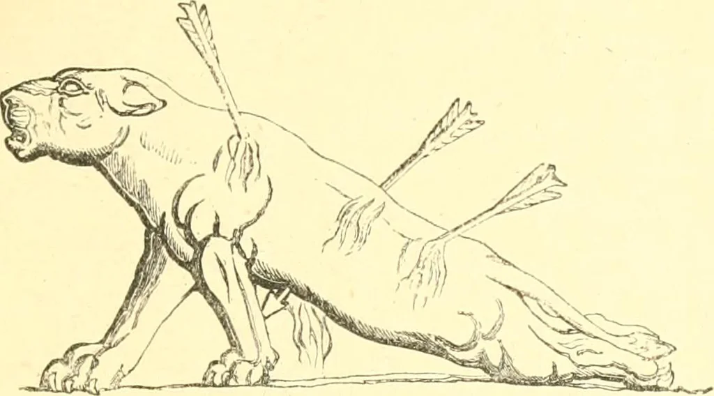 An illustration from Nineveh and Babylon; a narrative of a second expedition to Assyria during the years 1849, 1850, and 1851, 1867, leaf 22
