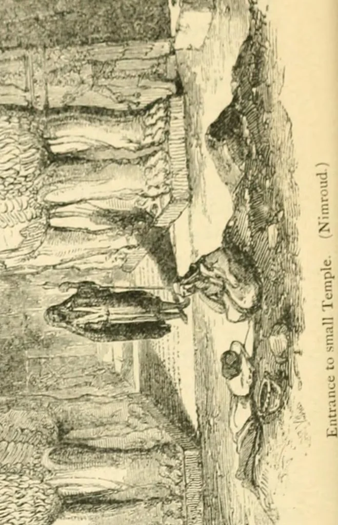 An illustration from Nineveh and Babylon; a narrative of a second expedition to Assyria during the years 1849, 1850, and 1851, 1867, leaf 229