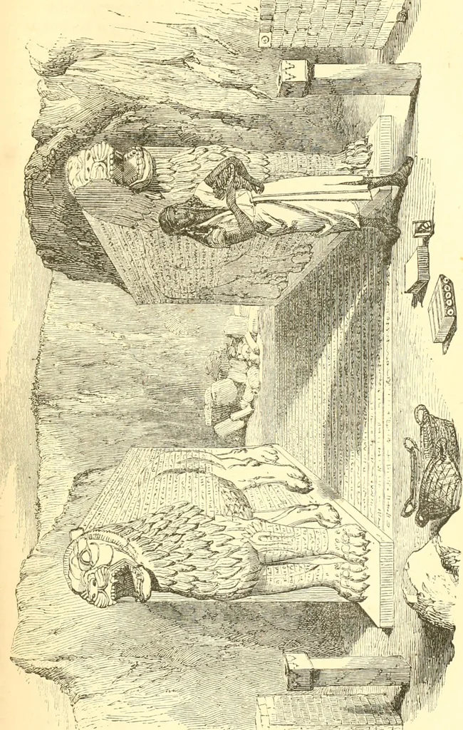 An illustration from Nineveh and Babylon; a narrative of a second expedition to Assyria during the years 1849, 1850, and 1851, 1867, leaf 234