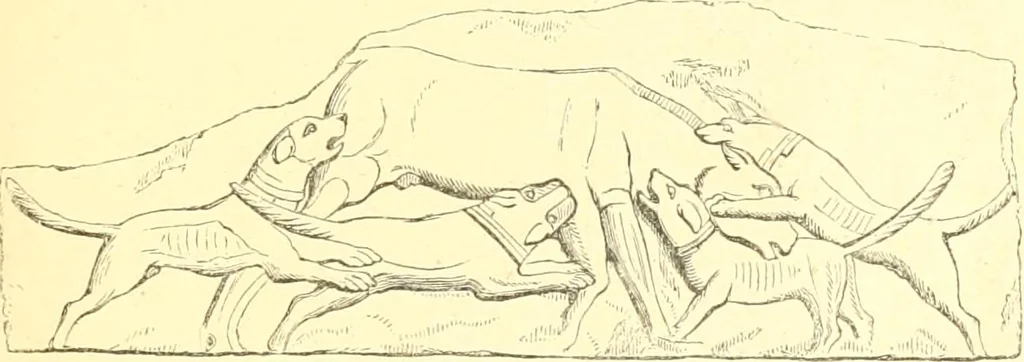 An illustration from Nineveh and Babylon; a narrative of a second expedition to Assyria during the years 1849, 1850, and 1851, 1867, leaf 24