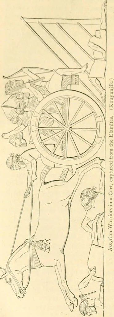 An illustration from Nineveh and Babylon; a narrative of a second expedition to Assyria during the years 1849, 1850, and 1851, 1867, leaf 299